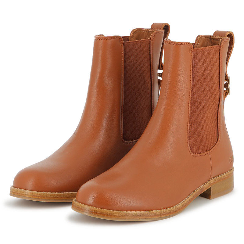Botas de couro CHLOE 
                        GIRL