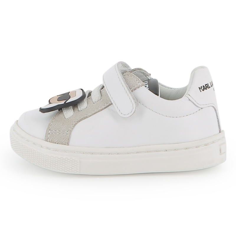 Tênis de couro de cano baixo KARL LAGERFELD KIDS 
                    UNISEX