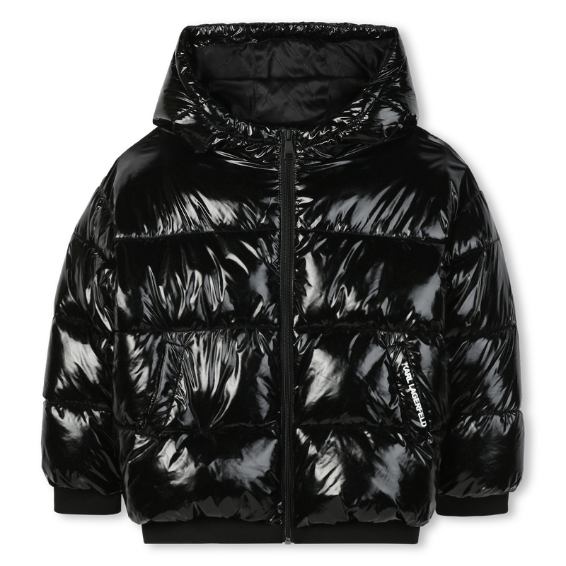 Jaqueta com capuz KARL LAGERFELD KIDS 
                    GIRL