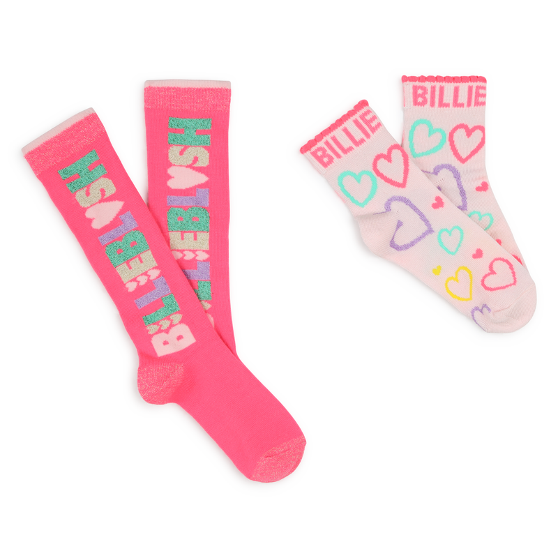 Metallic Thread Socks (Pack Of 2) BILLIEBLUSH 
                    GIRL
