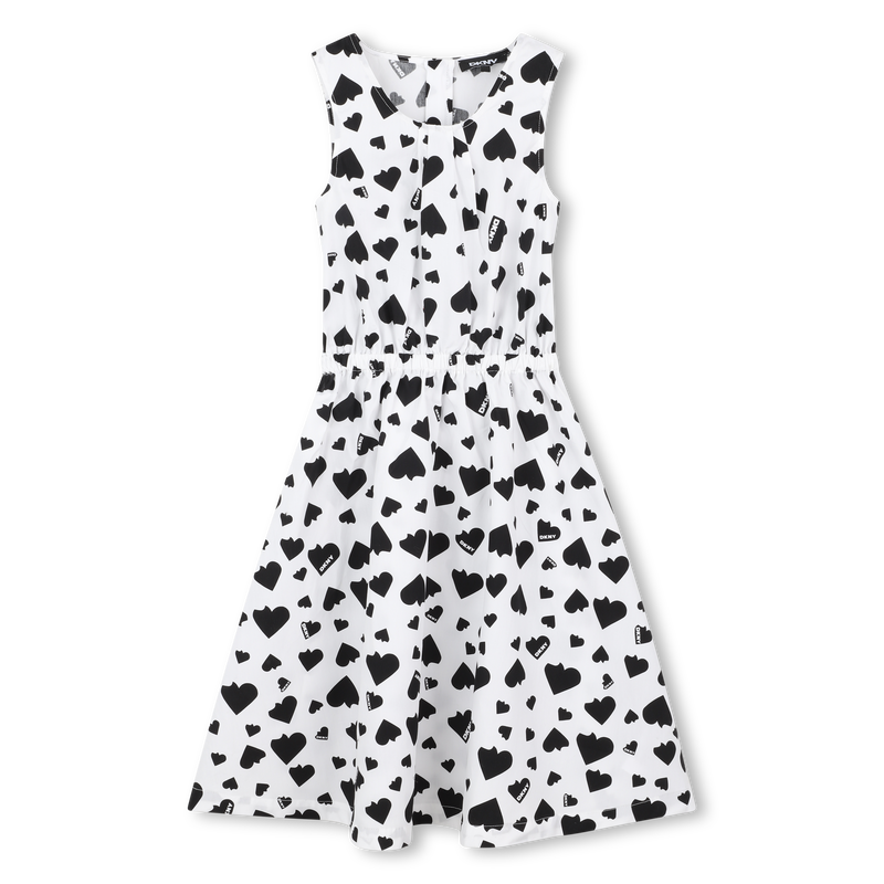 Vestido estampado em algod&atilde;o DKNY 
                        GIRL
