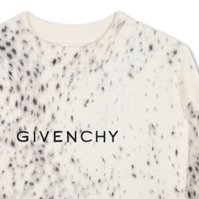 Printed Wool-Blend Sweater GIVENCHY 
                    GIRL