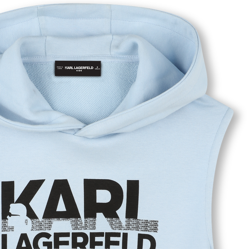 Sweatshirt com capuz KARL LAGERFELD KIDS 
                        BOY