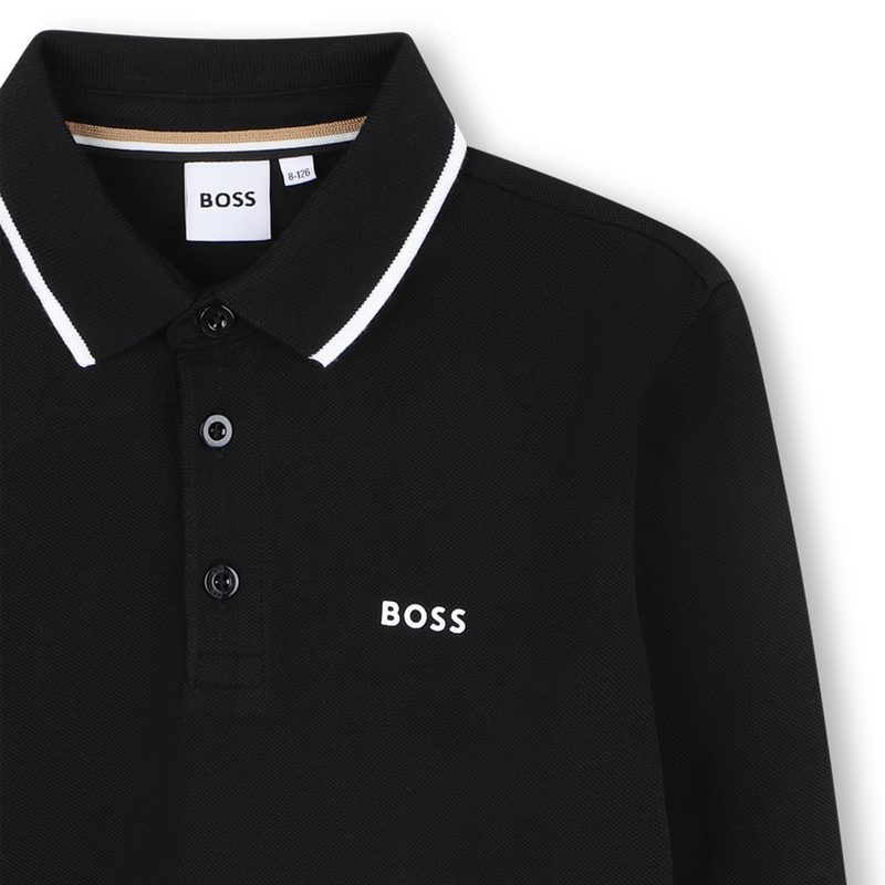 Camisa pólo de manga comprida BOSS 
                    BOY