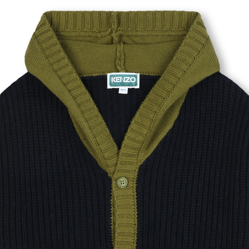 Cardig&atilde; de malha KENZO KIDS 
                        BOY
