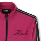 Cardig&atilde; duplo em jersey KARL LAGERFELD KIDS 
                    GIRL