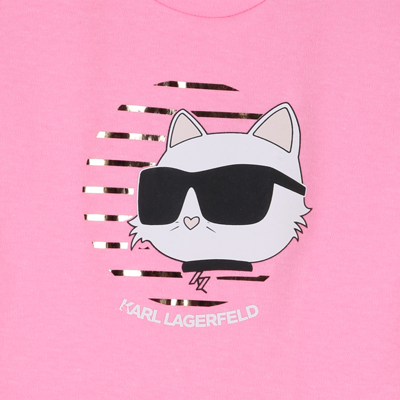 VESTIDO DE MANGA CURTA KARL LAGERFELD KIDS 
                        GIRL