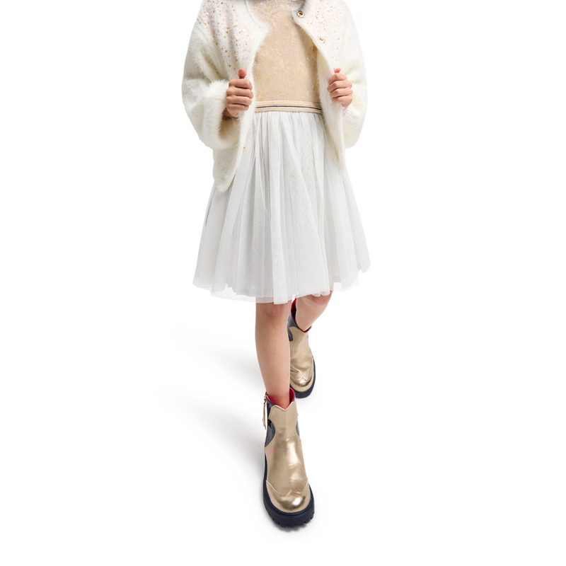 Vestido bi-mat&eacute;ria BILLIEBLUSH 
                        GIRL