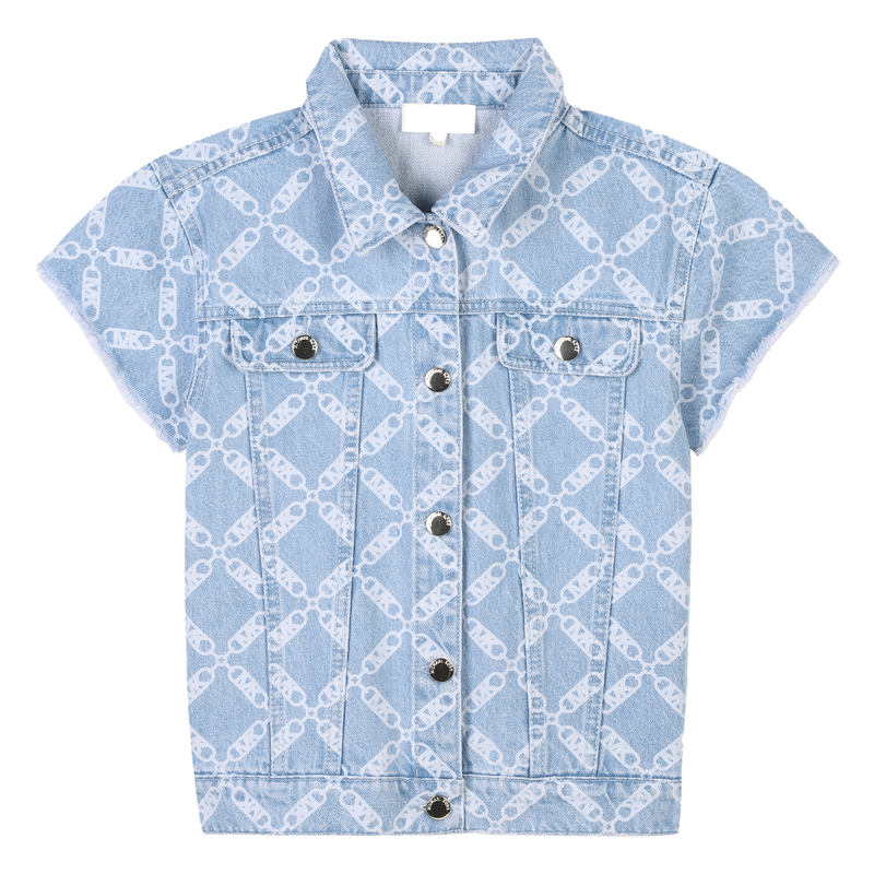 Colete de manga curta em ganga MICHAEL KORS 
                        GIRL