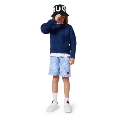 Denim-effect running shorts HUGO BOY