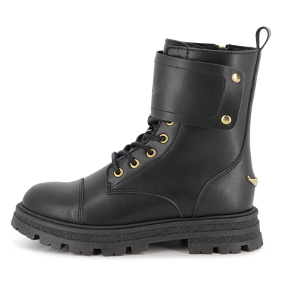 Botas de couro bovino com atacadores ZADIG & VOLTAIRE GIRL