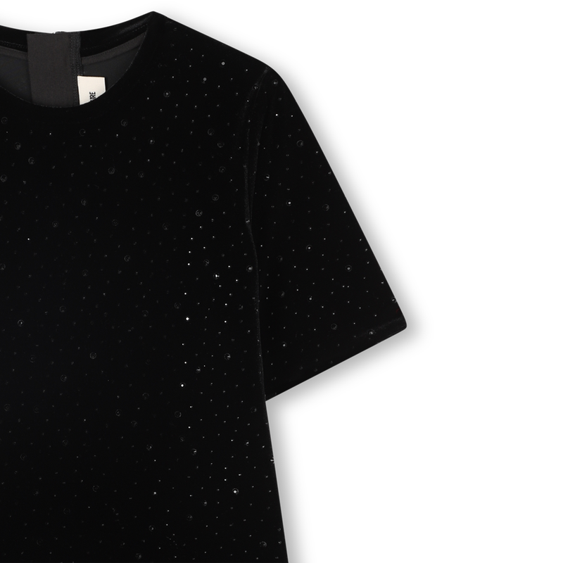 Vestido t-shirt de veludo ZADIG & VOLTAIRE 
                    GIRL
