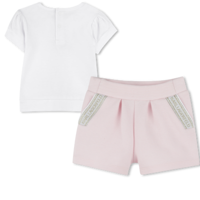 Conjunto T-shirt e cal&ccedil;&otilde;es KARL LAGERFELD KIDS GIRL