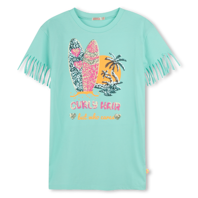 Vestido reto com franjas BILLIEBLUSH GIRL