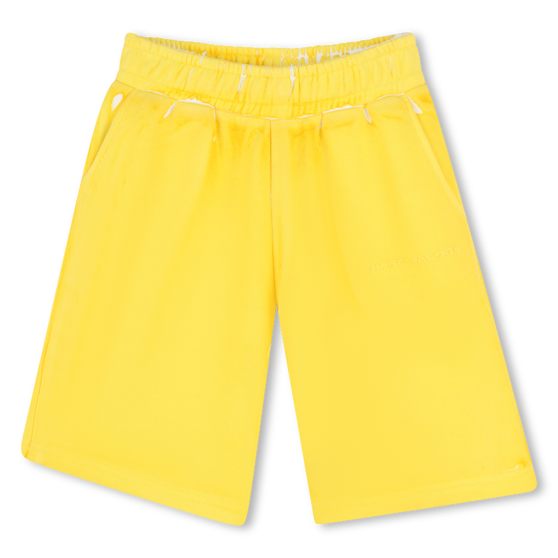 Bermudas molet&atilde;o com bordado MARC JACOBS 
                        UNISEX