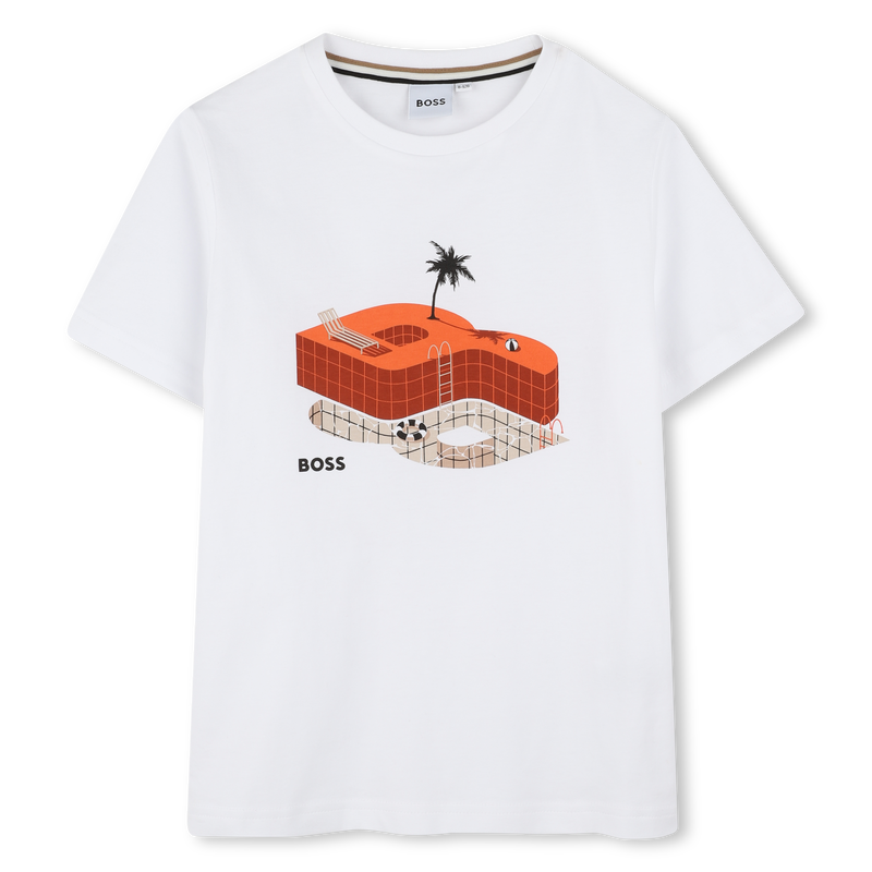 Short-sleeved cotton T-shirt BOSS 
                    BOY