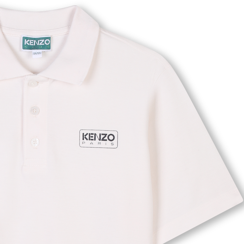 Polo com log&oacute;tipo estampado KENZO KIDS 
                        BOY