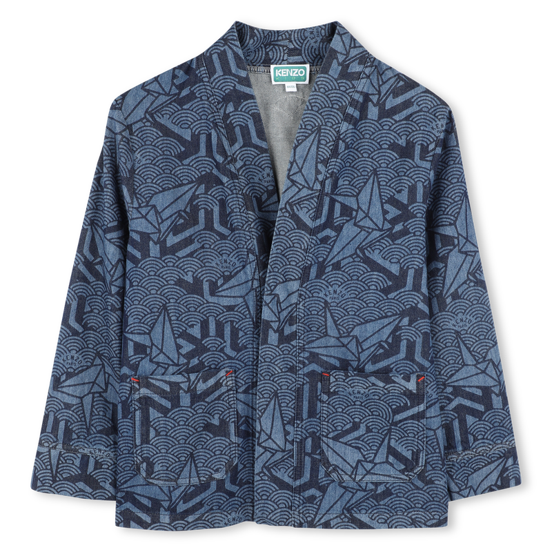 Casaco de ganga estampado KENZO KIDS 
                        UNISSEX