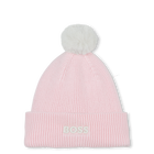 Gorro de malha com pompom BOSS 
                    GIRL