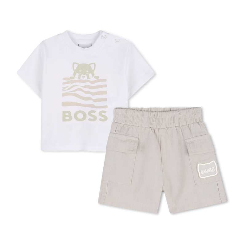 T-SHIRT + CONJUNTO DE CAL&Ccedil;&Otilde;ES BOSS 
                        BOY