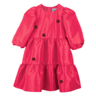 Vestido de tafet&aacute; KENZO KIDS 
                    GIRL