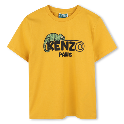 T-shirt manga curta em algodão KENZO KIDS BOY