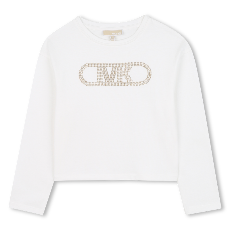 T-shirt de manga comprida em jersey MICHAEL KORS 
                    GIRL