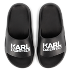 Chinelos com log&oacute;tipo da marca KARL LAGERFELD KIDS 
                    BOY