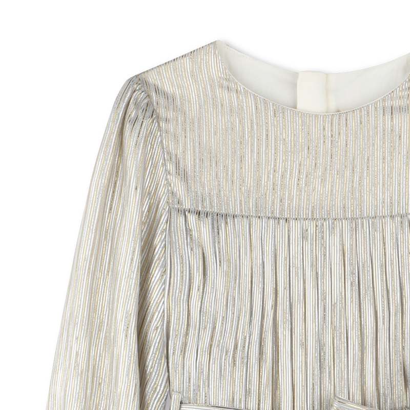 Vestido plissado &agrave;s riscas BILLIEBLUSH 
                        GIRL