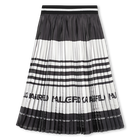 Saia midi plissada KARL LAGERFELD KIDS 
                    GIRL