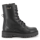 Bota de cano m&eacute;dio com atacadores em pele bovina KARL LAGERFELD KIDS 
                    GIRL