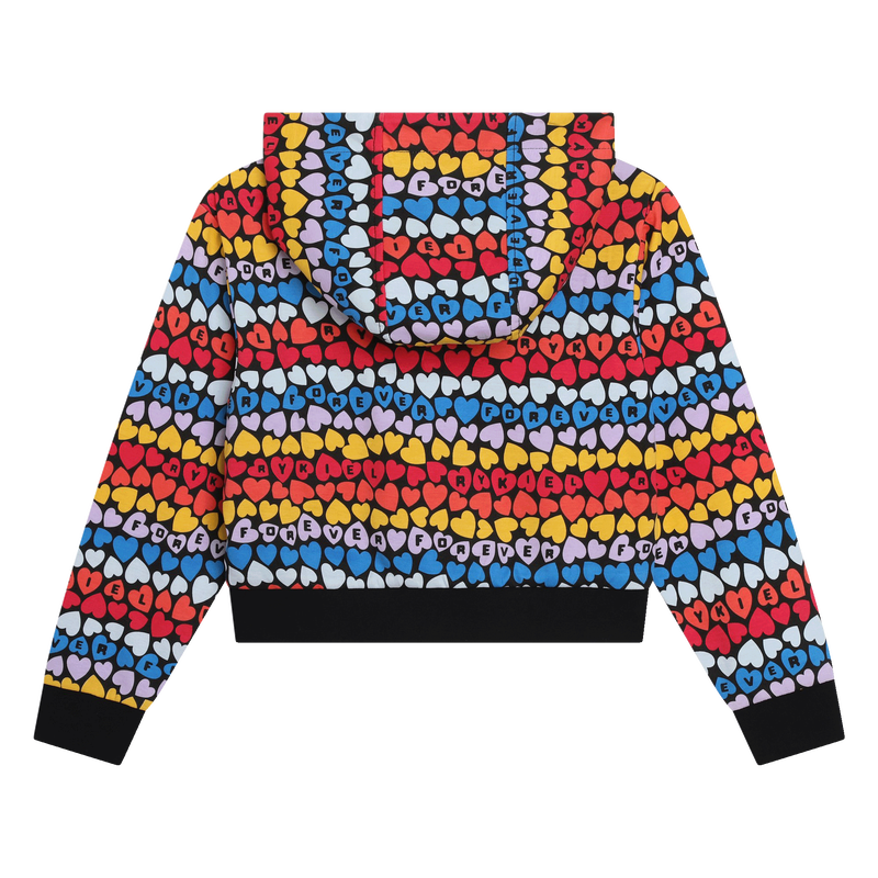 Sweatshirt com fecho com capuz SONIA RYKIEL 
                    GIRL