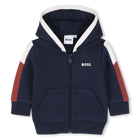 Cardigan  com capuz, AZUL MARINHO, hi-res