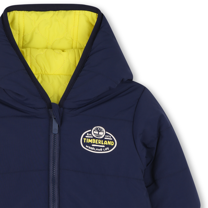 Jaqueta reversível com capuz quente TIMBERLAND 
                    BOY