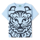T-shirt manga curta em algod&atilde;o KENZO KIDS 
                    UNISEX
