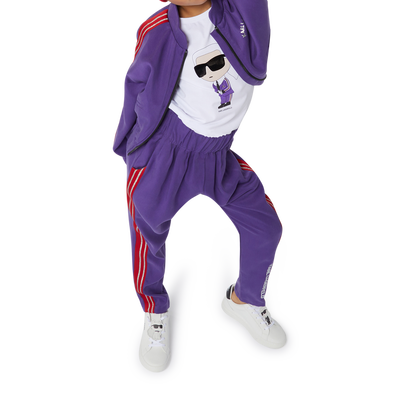 T-shirt com estampado KARL LAGERFELD KIDS GIRL