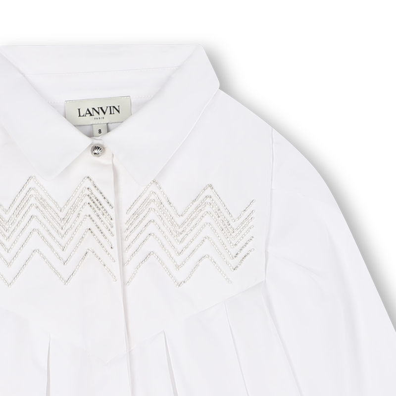 Camisa de popelina de algod&atilde;o LANVIN 
                        GIRL