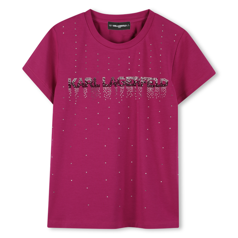 T-shirt de manga curta KARL LAGERFELD KIDS 
                        GIRL