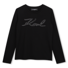 Camiseta de manga comprida KARL LAGERFELD KIDS 
                    GIRL