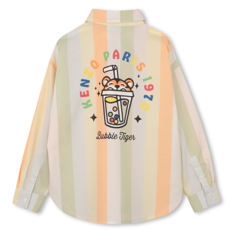 Camisa listrada de manga comprida KENZO KIDS 
                        BOY