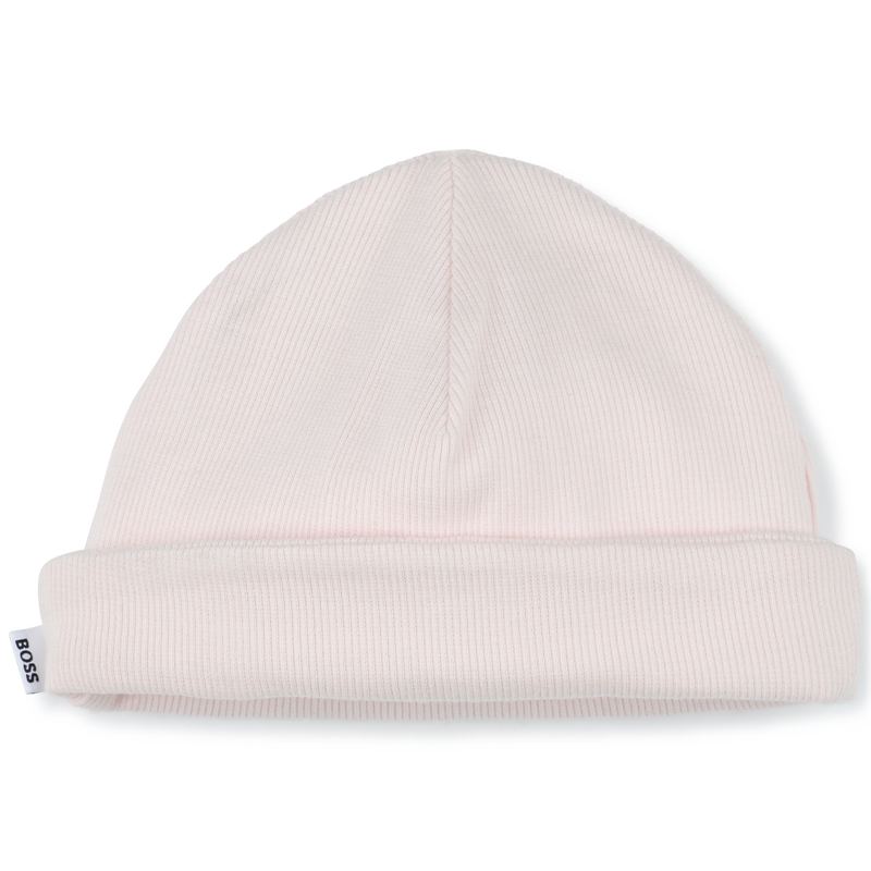 Gorro canelado com dobra BOSS 
                        GIRL