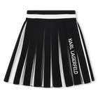 Saia de malha plissada KARL LAGERFELD KIDS 
                    GIRL