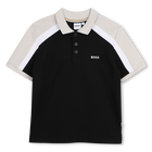 Camisa polo de manga curta, PRETO, hi-res