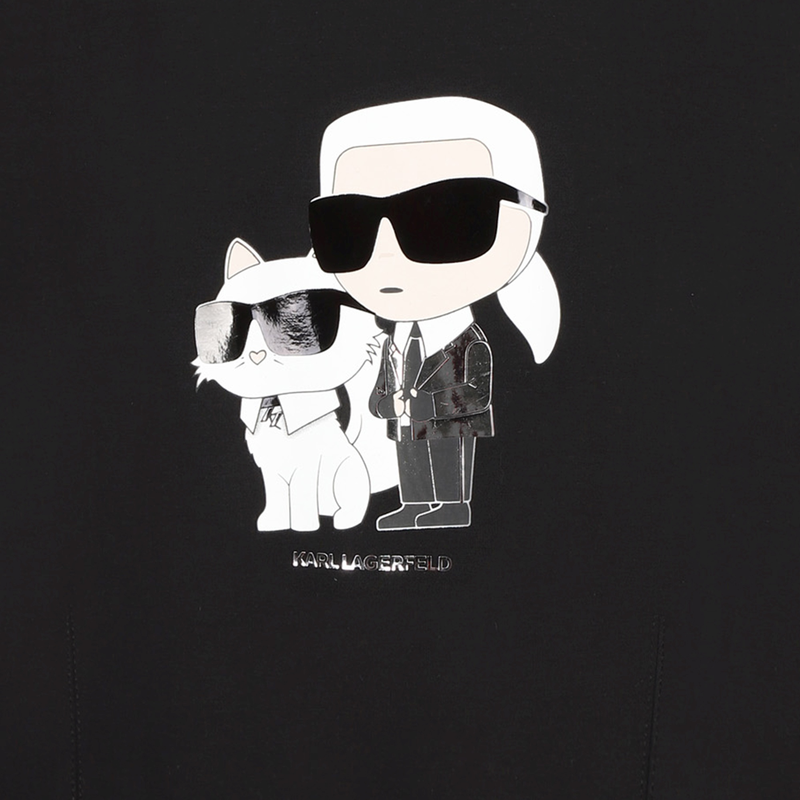Sweatshirt com estampado KARL LAGERFELD KIDS 
                        GIRL