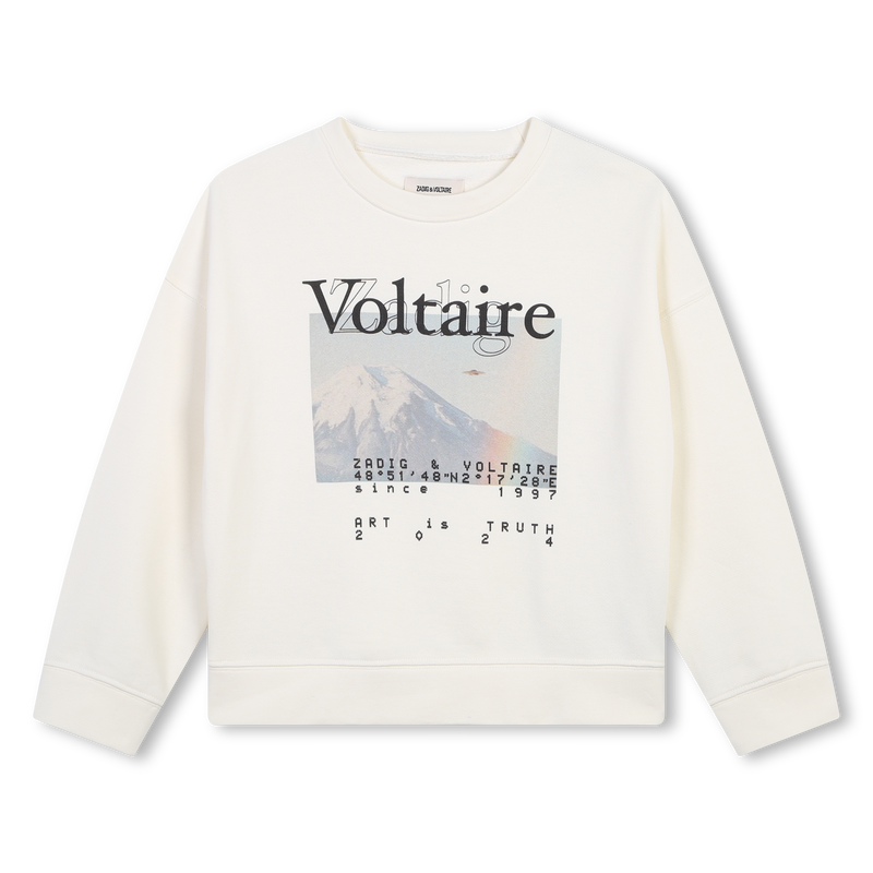 Sweatshirt em molet&atilde;o ZADIG & VOLTAIRE 
                        GIRL