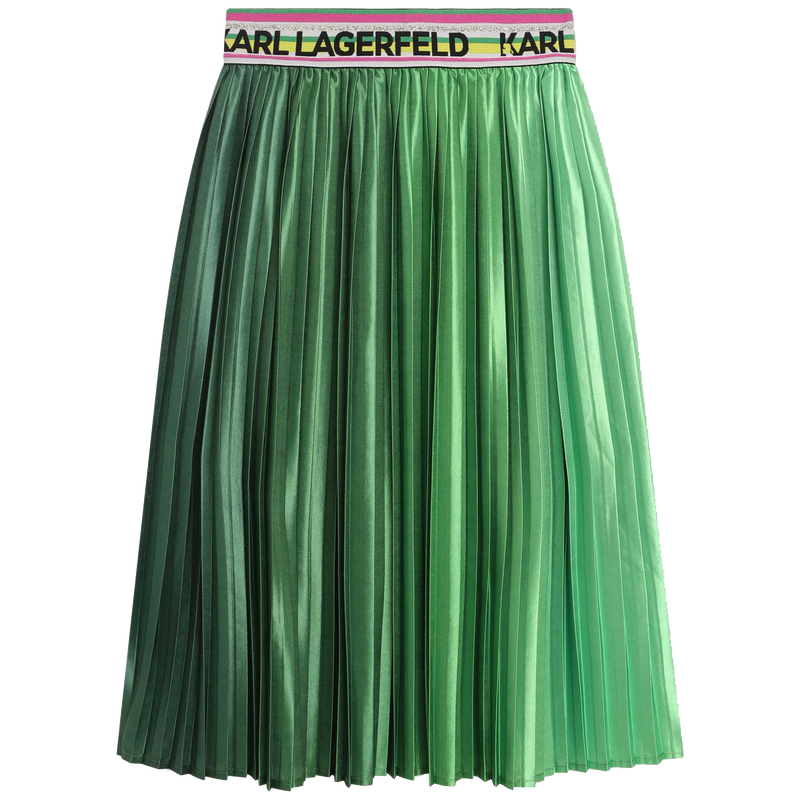 Pleated midi skirt KARL LAGERFELD KIDS 
                    GIRL