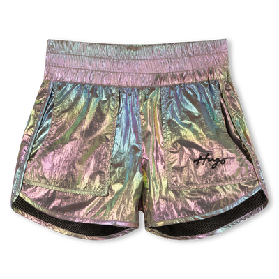 Crinkled iridescent shorts HUGO GIRL
