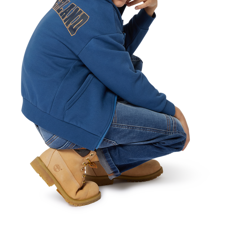 Cardig&atilde; em molet&atilde;o com capuz TIMBERLAND 
                        BOY