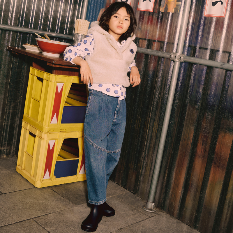 Cal&ccedil;as ganga recortes e pregas KENZO KIDS 
                        GIRL