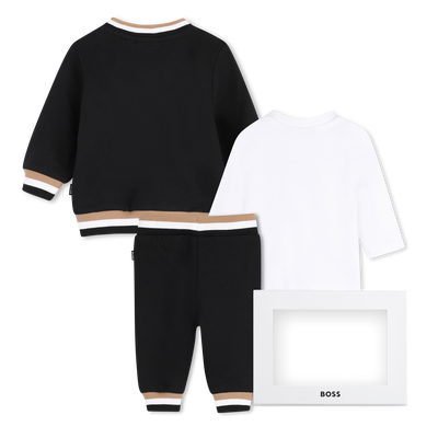 Conjunto de cal&ccedil;a, cardig&atilde; e camiseta BOSS BOY